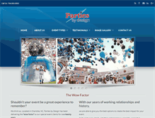 Tablet Screenshot of partiesbydesign.com